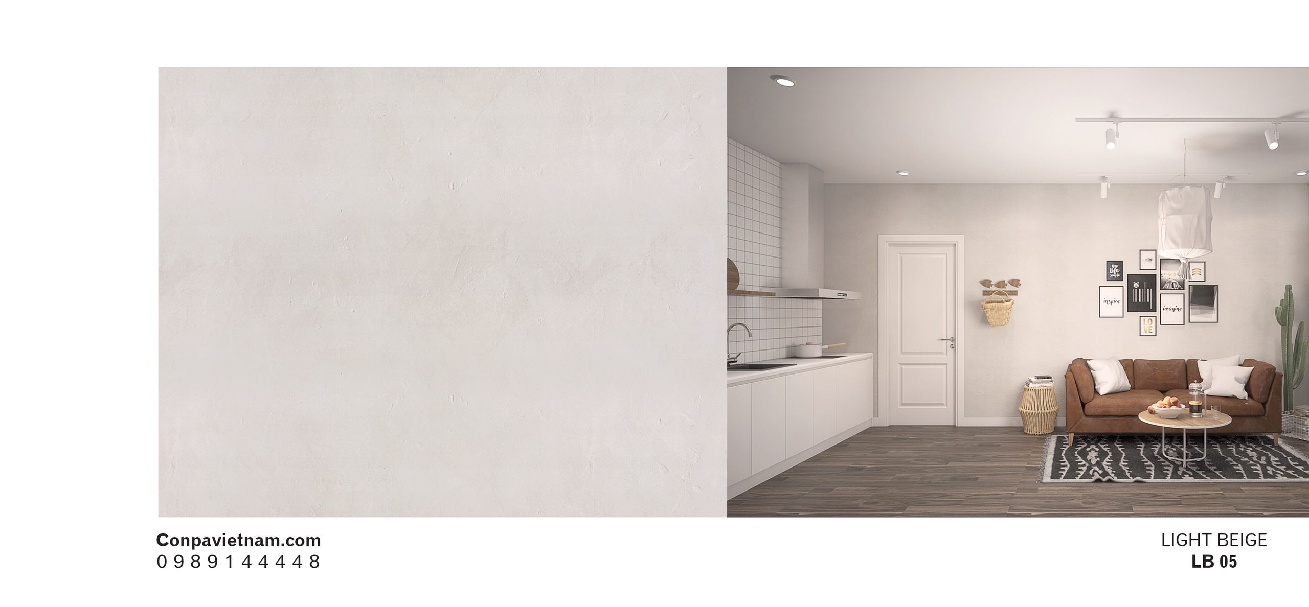 Light beige LB05 Light beige LB05 - Conpa Design concrete paint