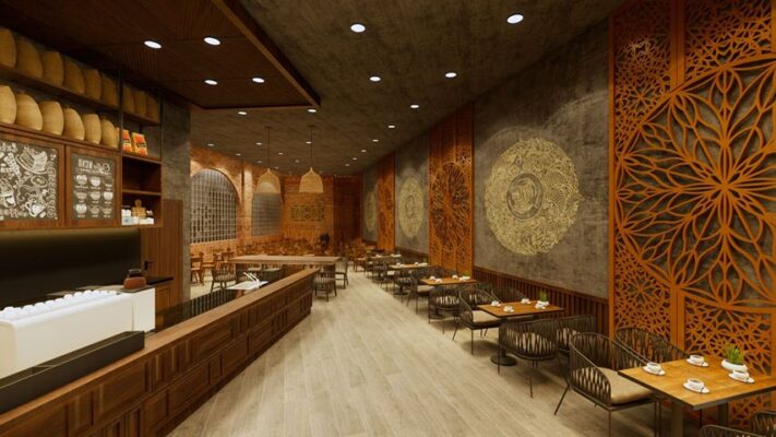 3D thiết kế quán ZEN Tea Coffee Just Quality