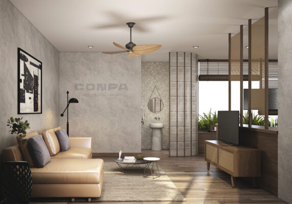sơn hiệu ứng bê trang trí căn hộ pent house