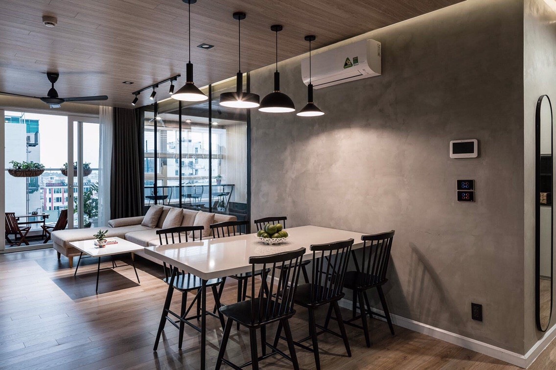 Căn hộ đương đại với sắc xám cá tính VRE10 6 Sky central 21
