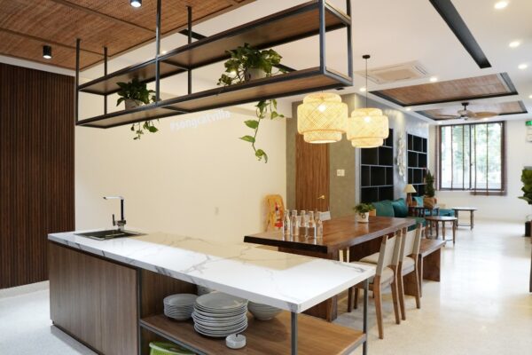 Phòng ăn tại Sơn Cát Villa