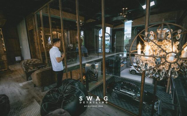 không gian phòng chờ tại swag detailing autogarage 2