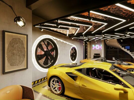 sơn giả bê tông garage ô tô xpc